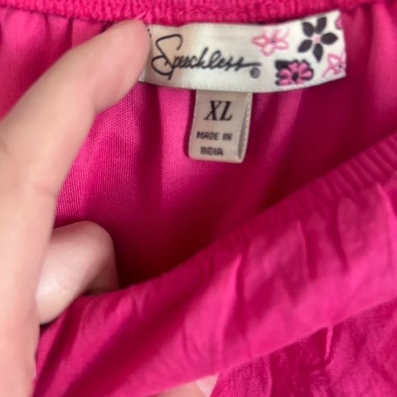 NWT Speechless XL Stretch Pull on Pink cotton skirt - Picture 4 of 9